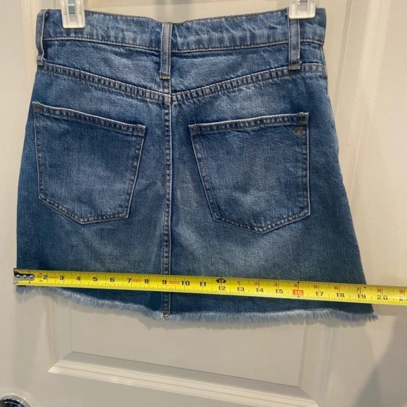 Madewell Rigid Denim A-line skirt - Picture 8 of 10